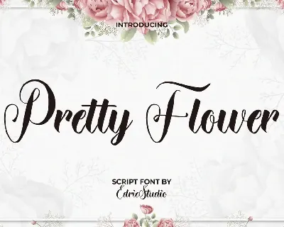 Pretty Flower Demo font