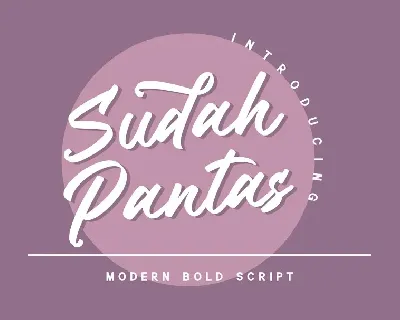 Sudah Pantas font