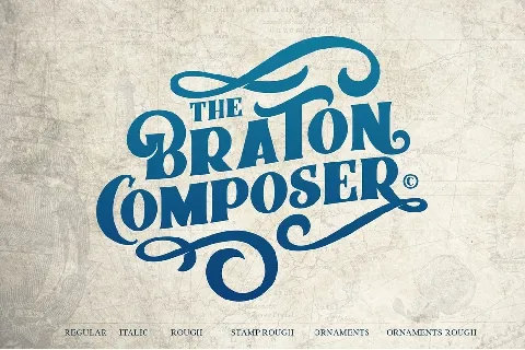 Braton Composer Typeface font
