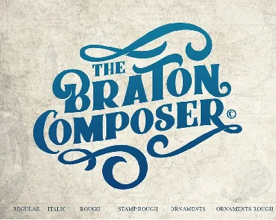 Braton Composer Typeface font