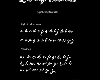 Living Colours Script font