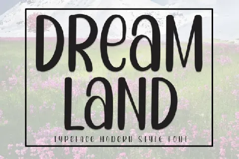 Dream Land Display font