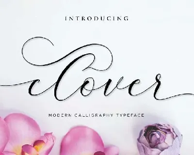 Clover Calligraphy Free font