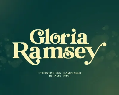 Gloria Ramsey font