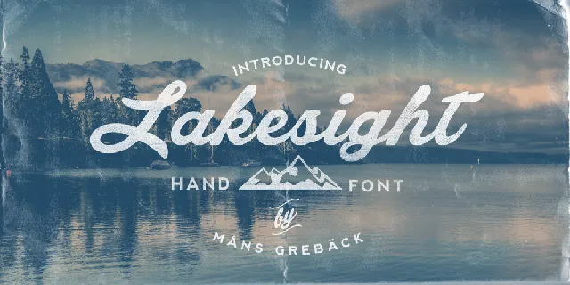 Lakesight Personal Use Only font