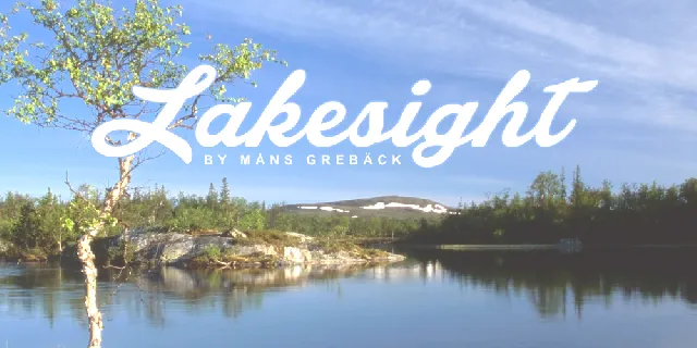 Lakesight Personal Use Only font