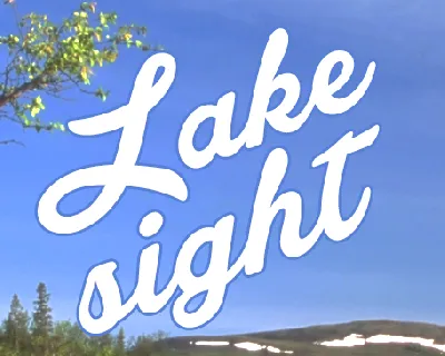 Lakesight Personal Use Only font