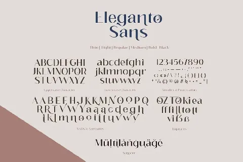 Eleganto Sans font