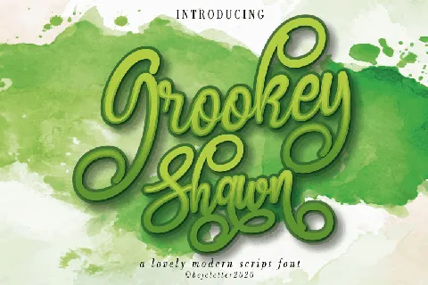 Grookey Shawn Script font