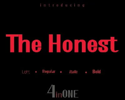 The Honest font