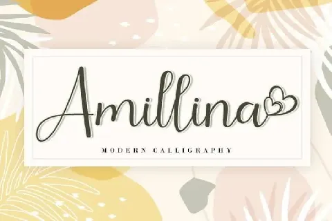 Amillina Calligraphy font