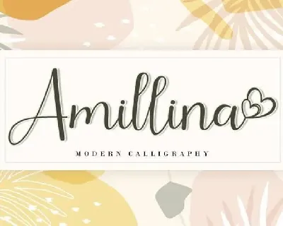 Amillina Calligraphy font