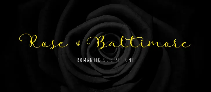 Rose Of Baltimore font