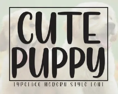 Cute Puppy Display font