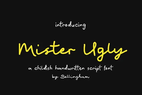 Mister Ugly font