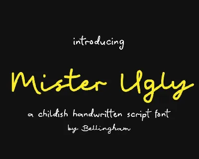 Mister Ugly font