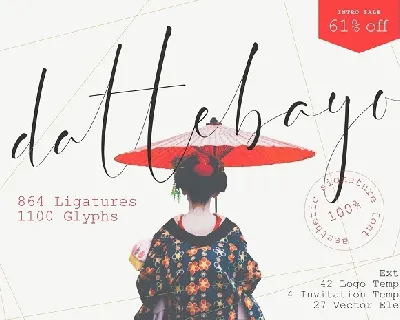 Dattebayo Signature font