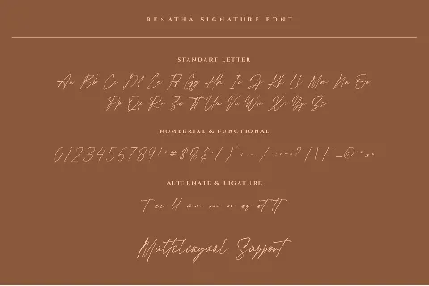 Renatha Signature font