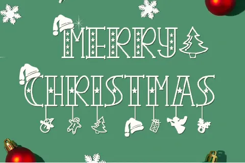 CHRISTMAS CRAFT - Personal Use font