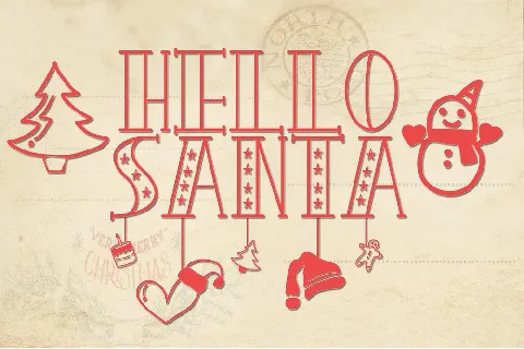 CHRISTMAS CRAFT - Personal Use font