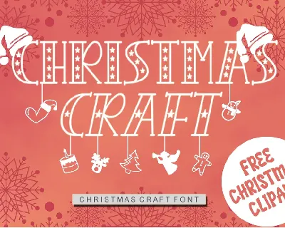 CHRISTMAS CRAFT - Personal Use font