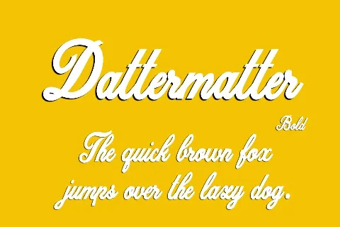 Dattermatter font