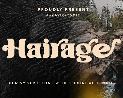 Hairage font