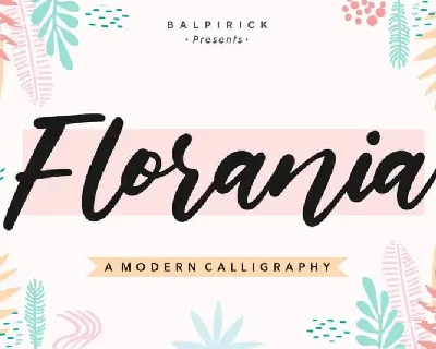 Florania Calligraphy font
