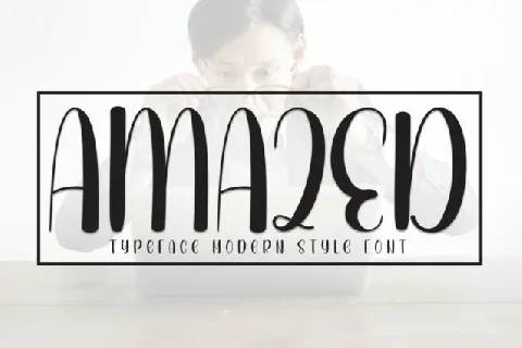 Amazed Display font