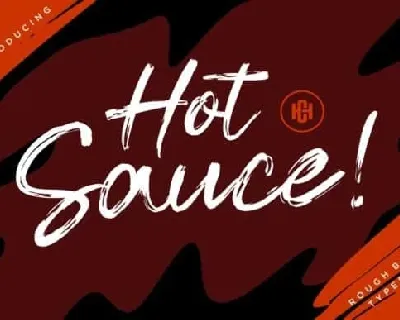 Hot Sauce Brush font