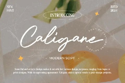 Caligane font