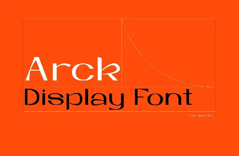 Arck font