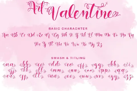 Art Valentine font