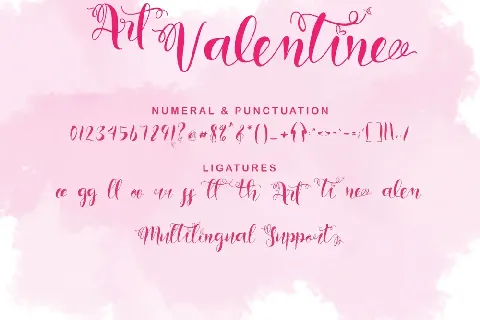 Art Valentine font