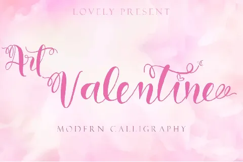 Art Valentine font