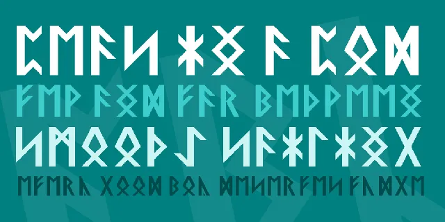 Saxon Runical font