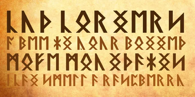 Saxon Runical font