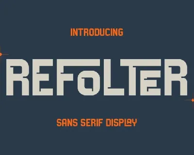 Refolter font