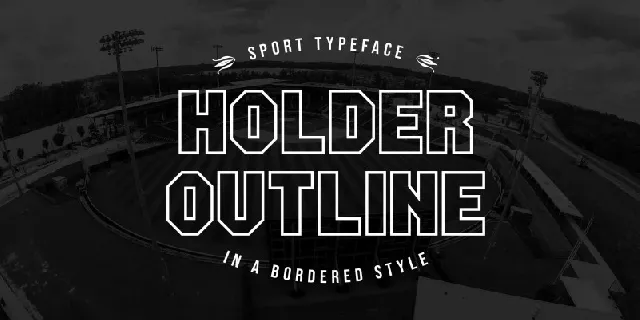 Holder Outline font