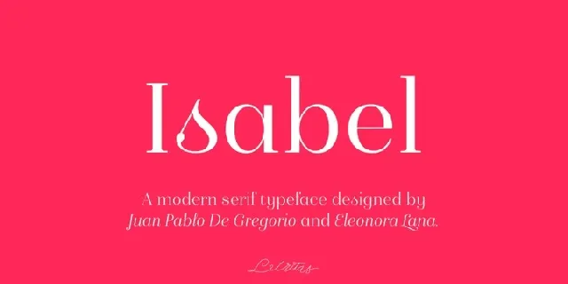 Isabel Family font