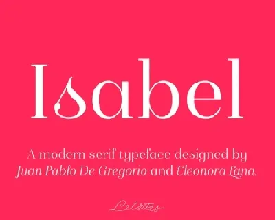 Isabel Family font