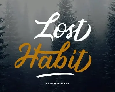 Lost Habit Calligraphy font