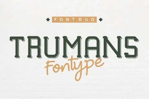 TRUMANS Duo Family font