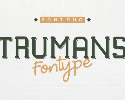 TRUMANS Duo Family font