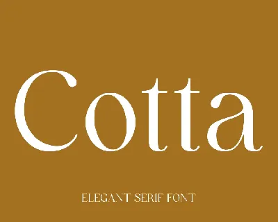 Cotta font