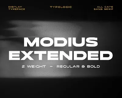 Modius Extended font