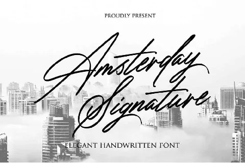 Amsterday Signature font