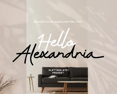 Hello Alexandria font