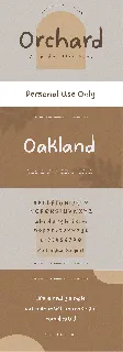 Orchard font