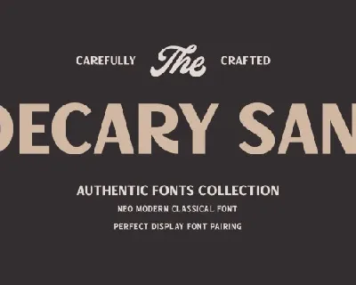 Decary Sans Family font